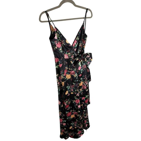 Lovers and Friends Arianna Floral Gown Bow Garden Prom Formal Party Black XS - Picture 5 of 13